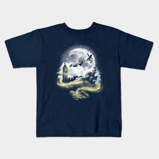 Pixie dust road Kids T-Shirt by Licunatt